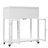TOPMAX Patio 35.4''X17.7''X37.4'' Mini Wood Cold Frame, Compact 2 Doors Garden Greenhouse With Wheels, Raised Bed With Liner For Indoor Outdoor Use, White-124869826