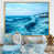 Toile avec cadre flottant or