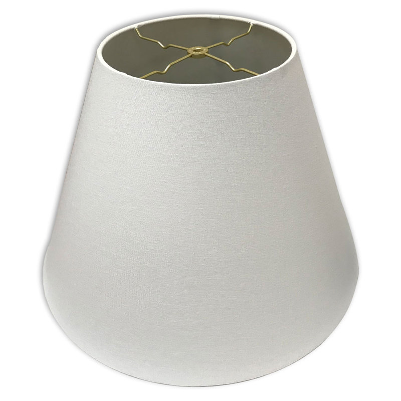 Abat-jour Linen Empire (Araignée), Blanc lin, H 14 po x l 18 po x P 18 po
