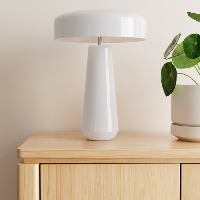 Hardacre Ceramic Table Lamp, White