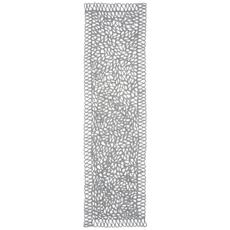 Novelty Hand Knotted Performance Abstract Rug, Runner 2'3" x 8'