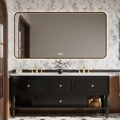 French light luxury style bathroom cabinet