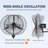 31.9" Oscillating Wall Mounted Fan Fan