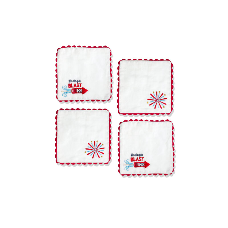 Ensemble de 4 serviettes de table The Firecracker