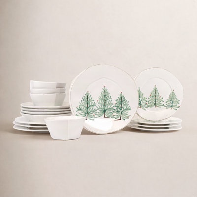 Lastra Holiday Handmade Stoneware Dinnerware Set