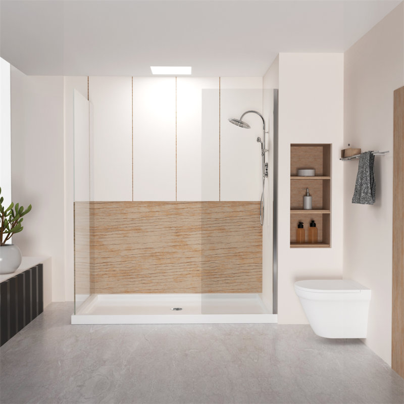 Base de douche double l 60 "x P 32"