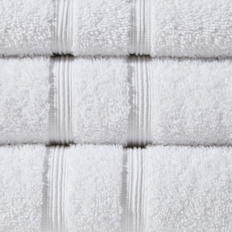 100% Turkish Cotton 6 Piece Towel Set, White