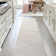 Megane MidCentury Art Deco Striped Arches Two-Tone High-Low White/Cream Rug