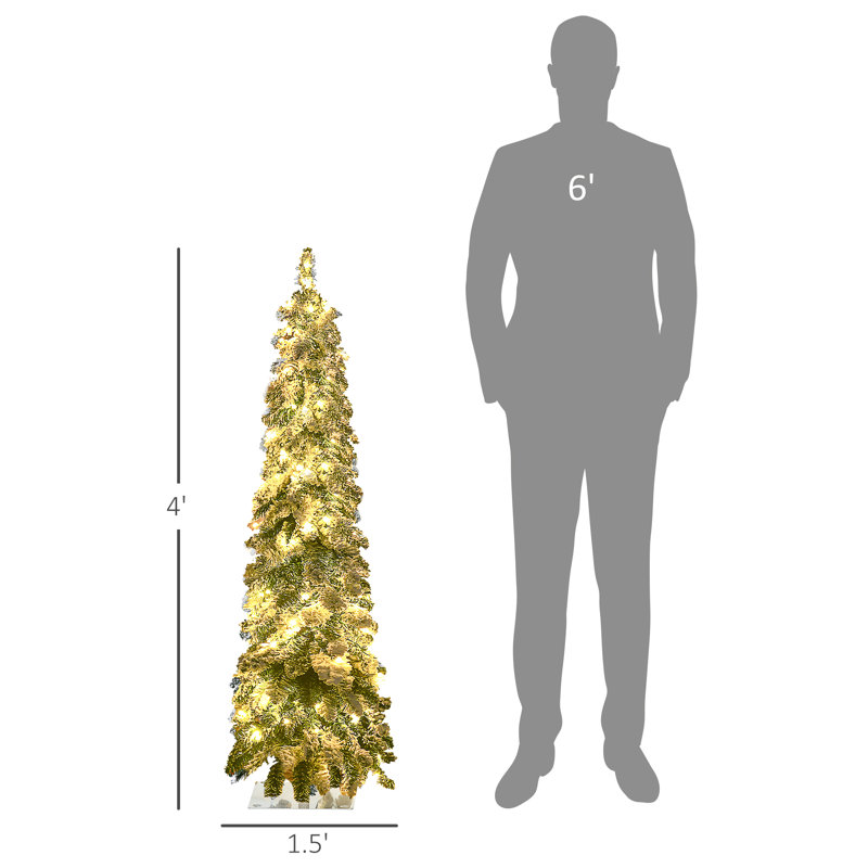 Arbre de Noël artificiel Tall, 4'