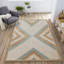 Tapis en polypropylène à motif géométrique Niell-391042764