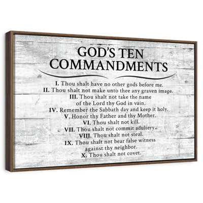 Ten Commandments Gray