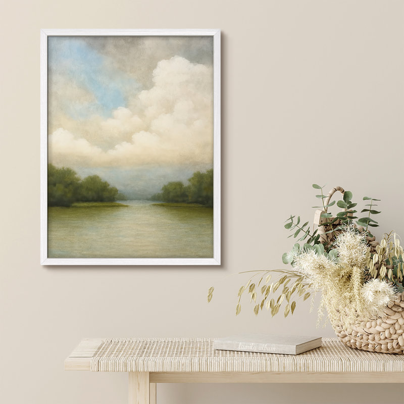 Reproduction de paysage encadrée pour la maison, 8 po x 10 po, H 10 po x l 8 po, Blanc
