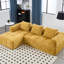 Rangement en L avec méridienne élémentaire - chenille et mousse confortable avec rangement profond de 98,42 po-1227531697