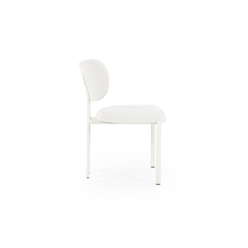 Dining Chair Upholstered Dining Chair, White