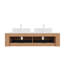 Wall-Mounted Bathroom Vanity With Sinks, Storage Cabinet With Drawers, Pre-Assembled For Easy Installation And Ample Storage-1058408463