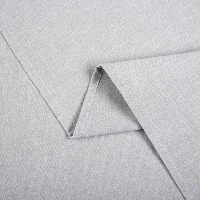 Lauren Ralph Lauren Chambray Modern Farmhouse Tablecloth Single Pack, 120" L x 60" W, Gray