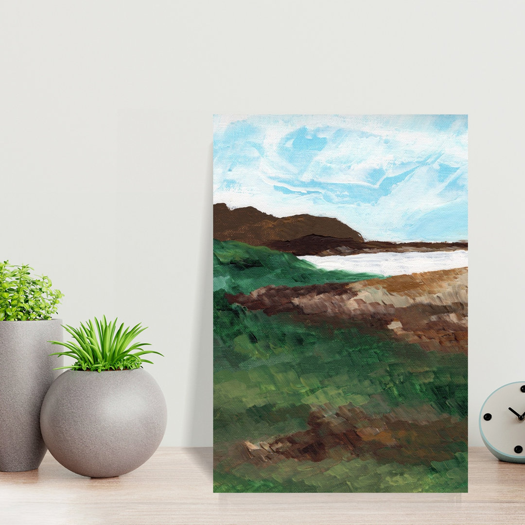 Serene Coastal Landscape Peaceful Serene Tranquil Coastal Wall Art Print