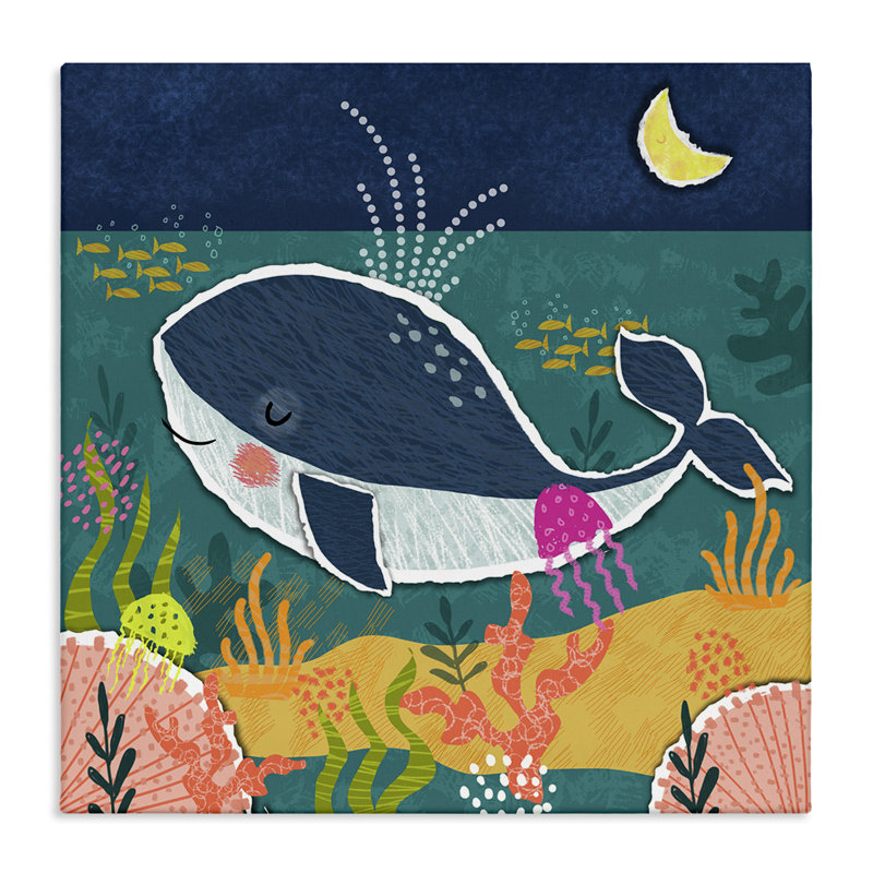 «Whale at Nighttime» par Tina Finn, H 24 po x l 24 po