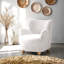Fauteuil d'appoint rembourré Sabrina Boucle-1538327025