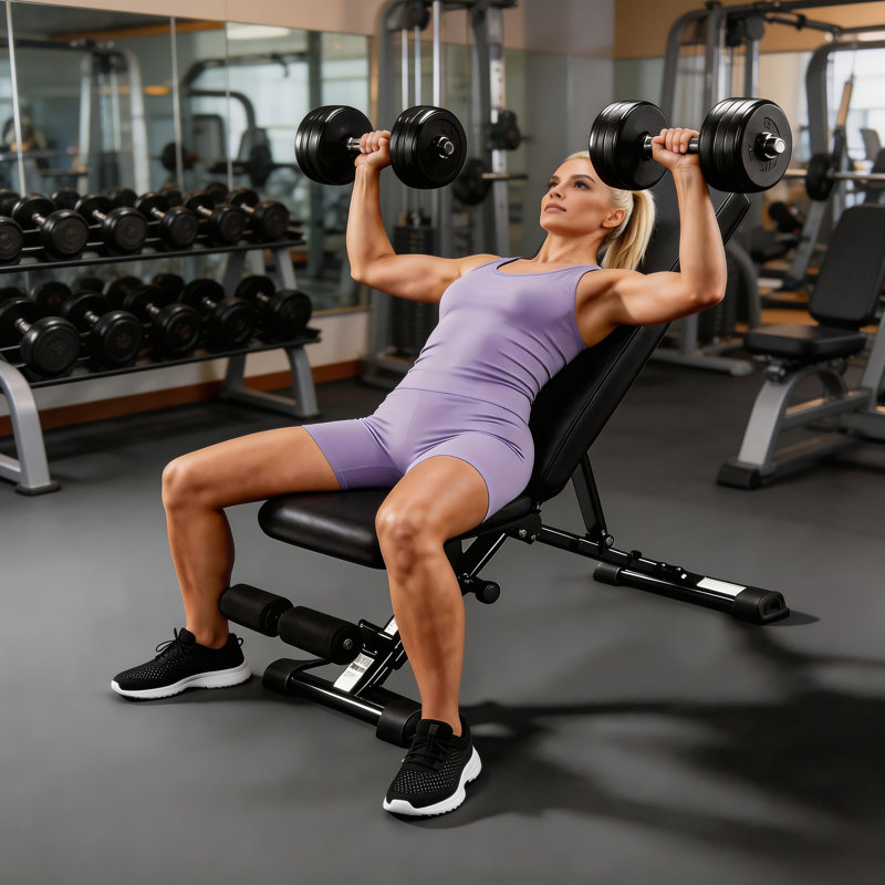 Banc de musculation réglable avec bandes de résistance, banc d'entraînement inclinable / inclinable pliable pour l'entraînement de tout le corps, banc de musculation polyvalent pour la gymnastique à domicile, noir