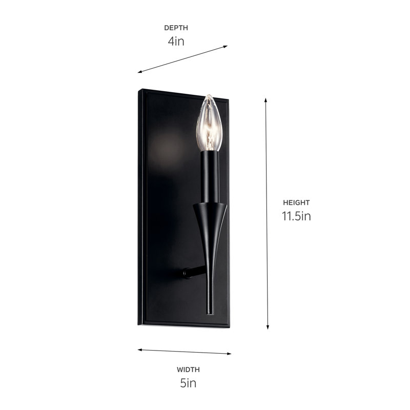 Katsuyoshi Dimmable Bath Sconce, Black