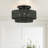Weavington 3 Light Black Large Semi-flush-121436205-121436206