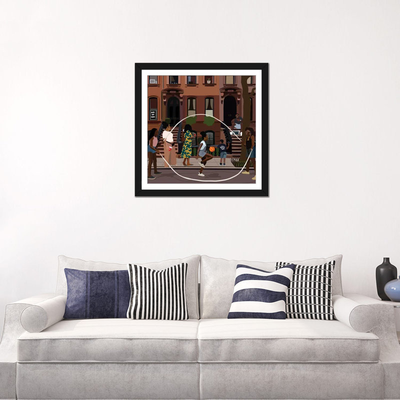 «Juneteenth» par Artpce, reproduction sur toile, Papier dans un cadre photo, H 16 po x l 16 po, Noir