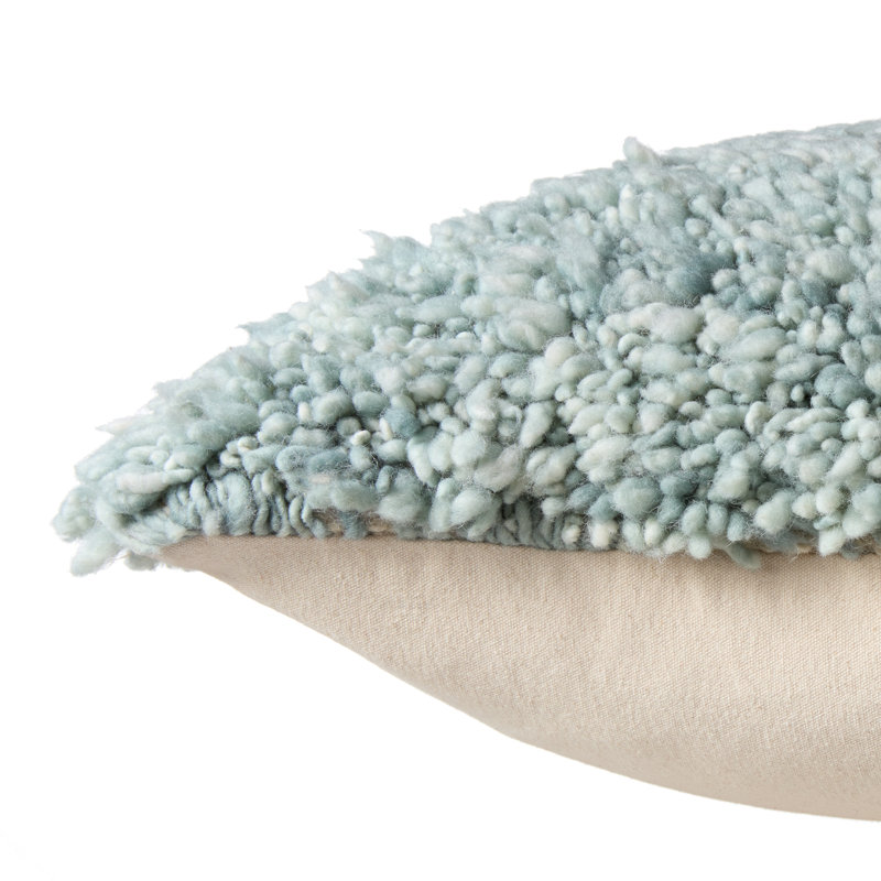 Coussin Bacci, Polyester, Gris, Carré 24 po