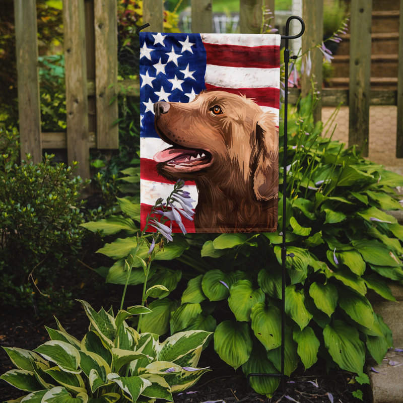 Polyester à 2 côtés 15 x 11 po drapeau de jardin, Terrier tchèque