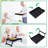 Foldable Bamboo Bed Tray with Tablet Slot, Portable Breakfast Serving Tray with Raised Edges