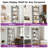 5-Tier Metal Ladder Bookcase with Lighting-2138595420