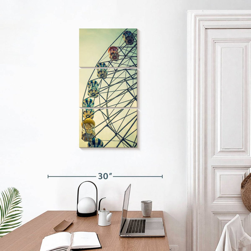 Retro Ferris Wheel, 32" H x 15" W