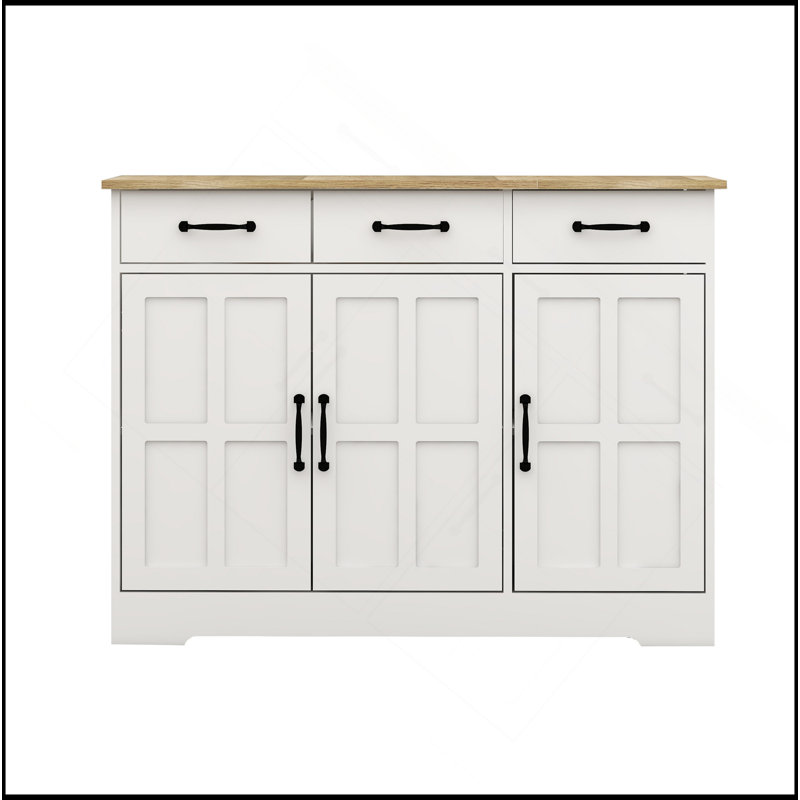 Versatile Farmhouse Buffet Cabinet With Multiple Storage Options For Every Room