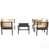 Coussin beige, structure noire est en rupture de stock