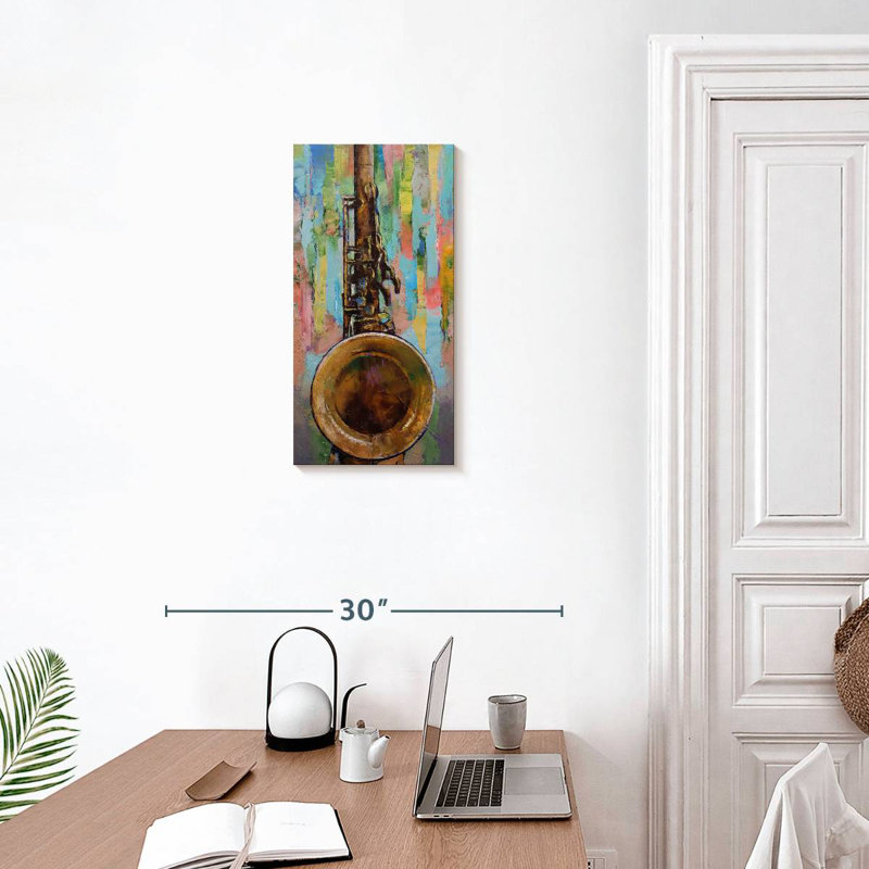 Saxophone, H 24 po x l 12 po