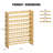 Stackable Bamboo Wine Rack For 69 Bottles, Freestanding Floor Or Wall Mounted Modular Wine Storage Shelf For Kitchen, Bar, Or Cellar