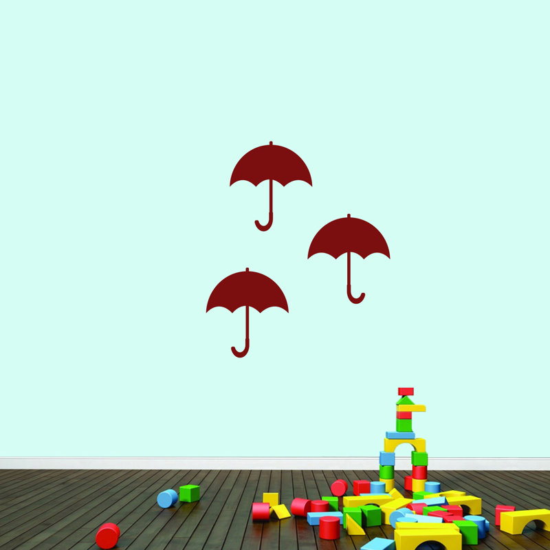 Adhésif décoratif parapluies, Canneberge