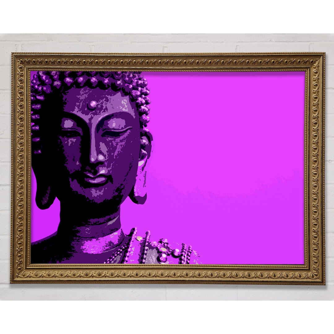 Buddha Popart Lila - Druck