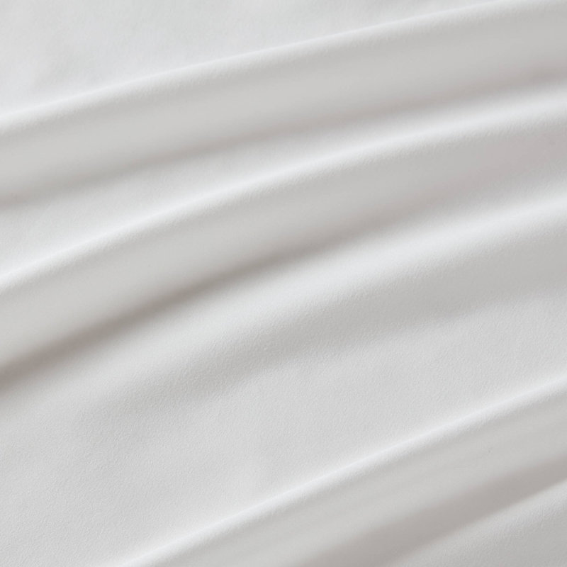 Grace Single Ruffled Shower Curtain, White, 72"H x 72"W