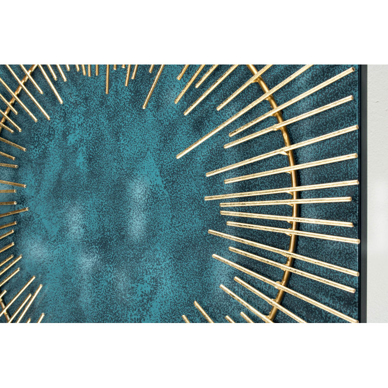 Handmade Glam Abstract Wall Decor on Metal