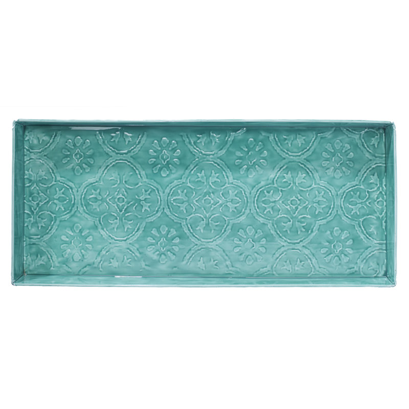 Tapis-décrottoir d'intérieur Medallion, Turquoise