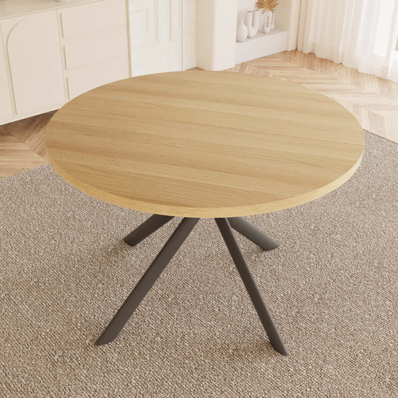 Riella Round Dining Table, Cream