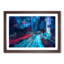 Night Lights of Hong Kong in Abstract - Picture Frame Graphic Art Print-55724768-55724769