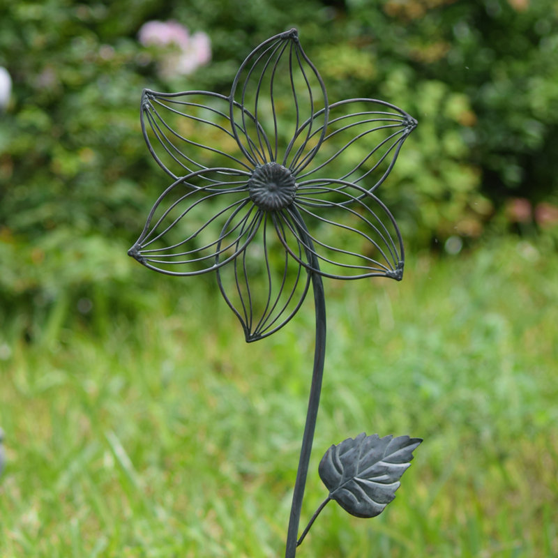 Piquet de jardin marguerite, Petit (9 po x 35 po), Marguerite
