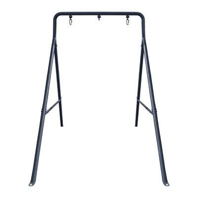 gobaplay Outdoor Single Swing Set with Support Bars for Tree Swing, Frame Only