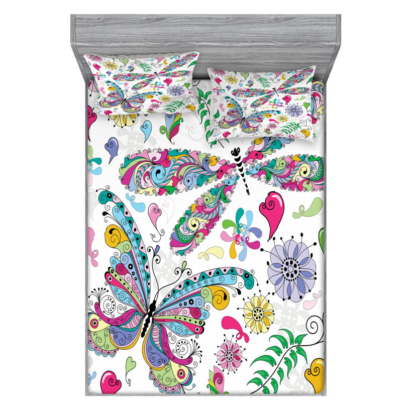 Microfiber Sheet Set, Full Sheet Set with Fitted Sheet