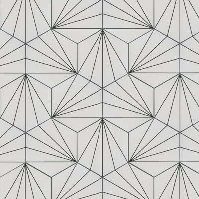 Carreau de porcelaine à motifs pour mur et plancher de 8,63 po x 9,88 po Aster