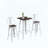 3-Piece Bar Height Table and Chair Set