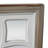 White Wood Carved Geometric Wall Mirror 30" x 1" x 30"