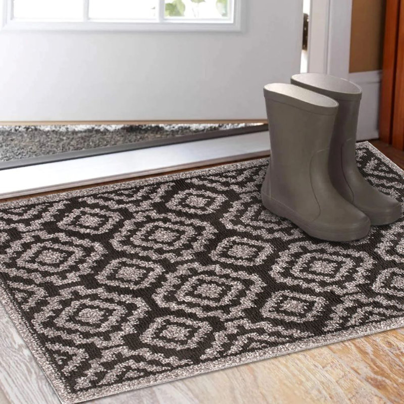 Benaiah Indoor Doormat Washable Doormat for Entryway w/ Non Slip Backing, 32" x 40"
